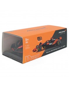 Mclaren MCL38 n81 oscar piastri miami grand prix 2024 1:43 burago F1 team  acrilico- Escala 1:43 2