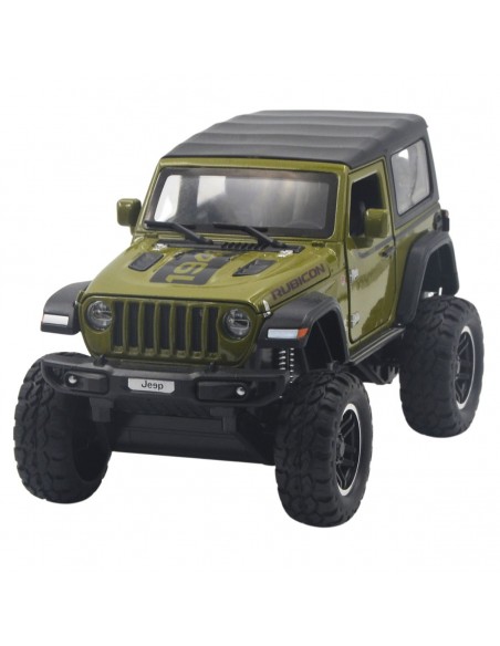 Jeep Wrangler Rubicon verde - Escala 1:24- Carros de colección