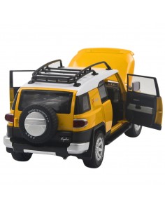 Toyota FJ cruiser amarilla - escala 1:24 carro a escala carro a escala 2