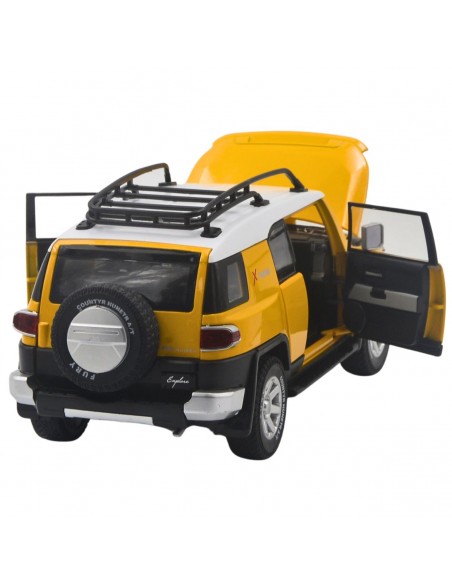 Toyota FJ cruiser amarilla - escala 1:24 carro a escala carro a escala