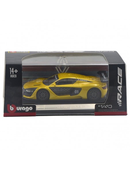 Renault Sport R.S.01 amarillo Burago - Escala 1:43- Artículos de colección