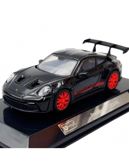 Porsche 911 GT3 RS negro Burago - Escala 1:43- Artículos de colección