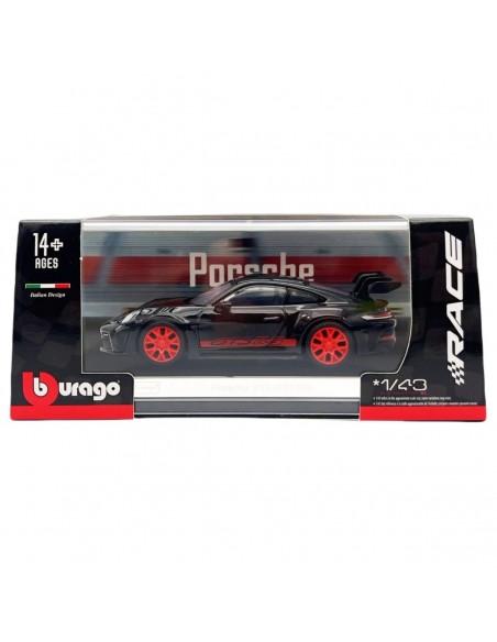 Porsche 911 GT3 RS negro Burago - Escala 1:43- Artículos de colección