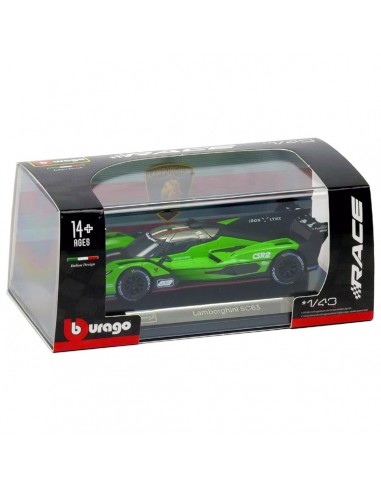 Lamborghini SC63 verde Burago - Escala 1:43- Artículos de colección