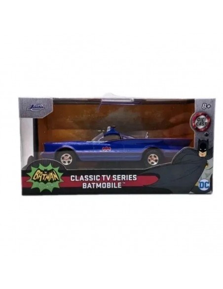 Batman Batimovil 1966 Azul Tv Clasico Adam West Jada - Escala 1:32