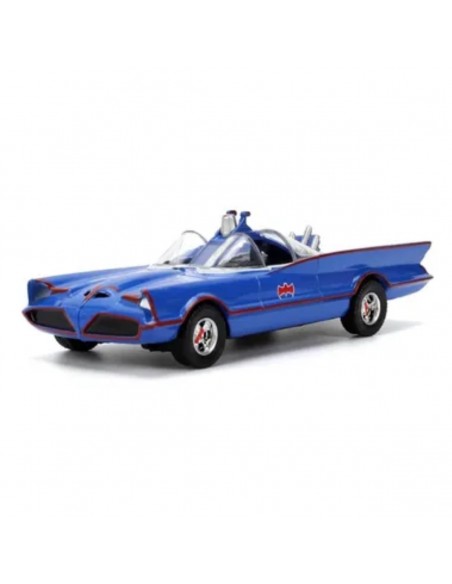 Batman Batimovil 1966 Azul Tv Clasico Adam West Jada - Escala 1:32