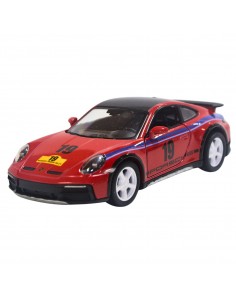 Porsche 911 carrera Rally e rojo - Escala 1:36- Carros de colección