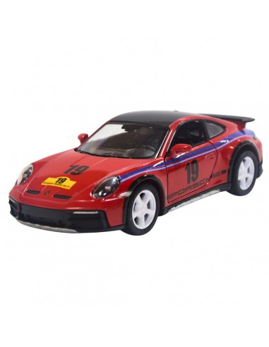 Porsche 911 carrera Rally e rojo - Escala 1:36- Carros de colección