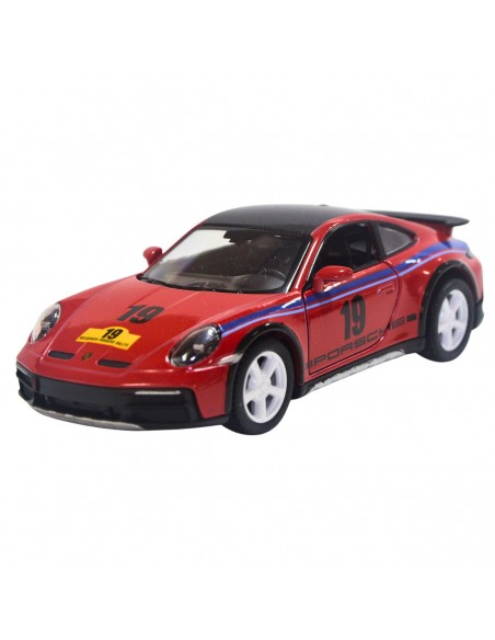Porsche 911 carrera Rally e rojo - Escala 1:36- Carros de colección
