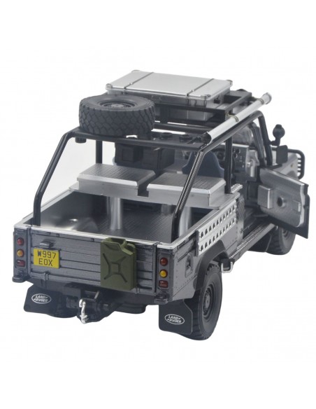 Land Rover Defender 110 pickup todoterreno gris - Escala 1:24
