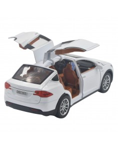 Tesla Model X Escala 1: 24 blanco -  Carro De Colección A Escala-  Carro De Colección A Escala Carro De Colección A Escala Carro 2