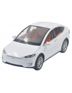 Tesla Model X Escala 1: 24 blanco -  Carro De Colección A Escala-  Carro De Colección A Escala Carro De Colección A Escala Carro
