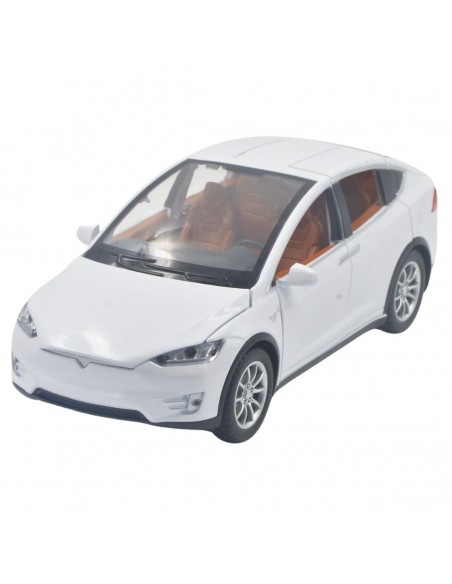 Tesla Model X Escala 1: 24 blanco -  Carro De Colección A Escala-  Carro De Colección A Escala Carro De Colección A Escala Carro