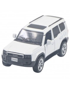 Toyota land cruiser  nueva prado blanca -  Escala: 1:36- Carros de colección