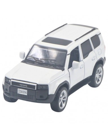 Toyota land cruiser  nueva prado blanca -  Escala: 1:36- Carros de colección