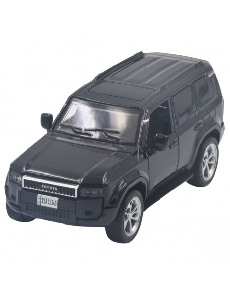 Toyota land cruiser  nueva prado negro -  Escala: 1:36- Carros de colección