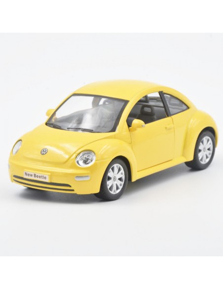 Volkswagen New Bettle Amarillo Escala 1:24 Autos a escala – Sin gasolina