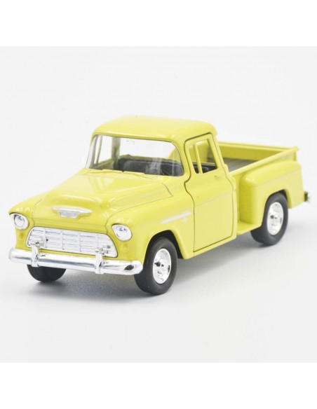 Chevy Stepside pick up 1955 amarillo - Escala 1:32 - Carros a escala