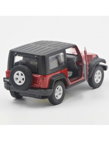 Jeep Wrangler Rubicon carpado rojo  Escala 1:38 - Carros de colección