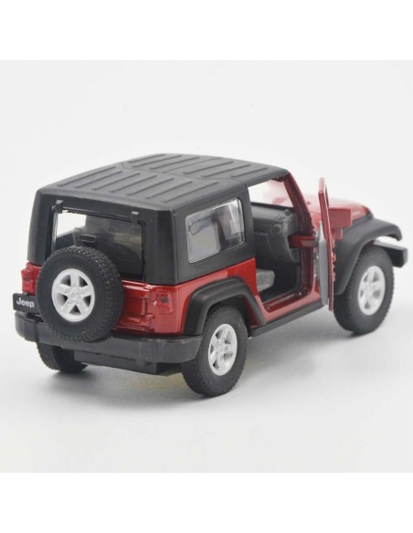 Jeep Wrangler Rubicon carpado rojo  Escala 1:38 - Carros de colección