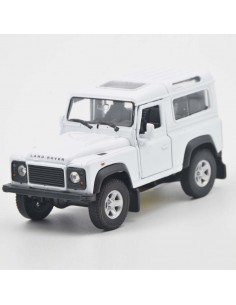Land rover defender blanco Escala 1:36- Carros de colección