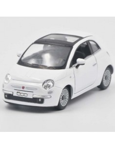 New Fiat 500 Blanco - Escala 1:28 - Artículos de colección