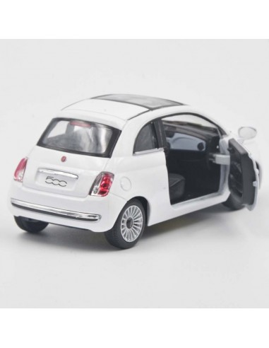 New Fiat 500 Blanco - Escala 1:28 - Artículos de colección