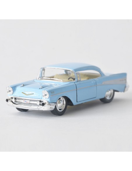 1957 Chevrolet Bel air azul cielo Escala 1:40