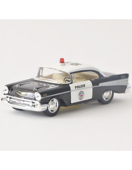 Chevrolet bel air 1957 policía Escala 1:40 - Carros de colección