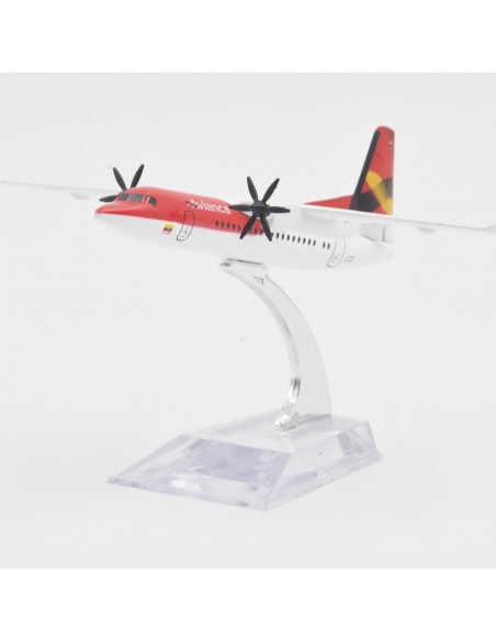 Fk-50 avianca rojo - Aviones comerciales a escala- Artículos de colección