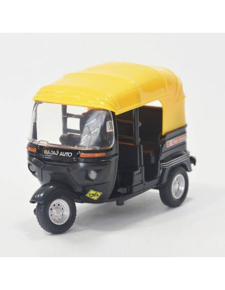 Tuk Tuk negro - Moto carro a escala - Carros de colección