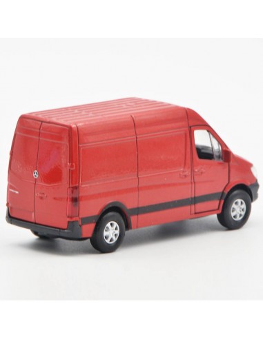 Mercedes sprinter panel van Rojo Escala 1:38Autos a escala - Sin gasolina