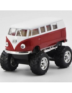 Volkswagen combi Monster Rojo Escala 1:36 - Artículos de colección