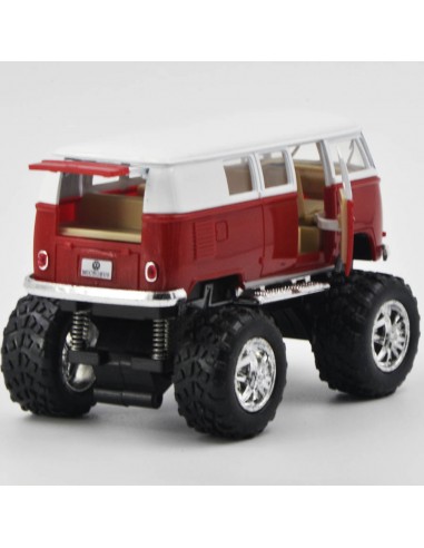 Volkswagen combi Monster Rojo Escala 1:36 - Artículos de colección
