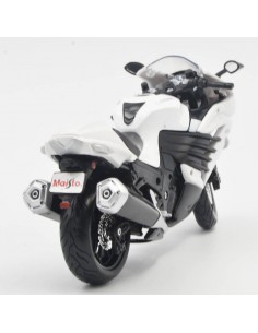kawasaki ninja 2X-14R Blanco -Motos a escala 1:12 2