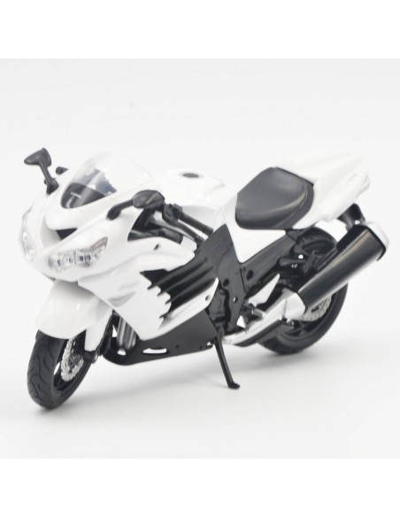 kawasaki ninja 2X-14R Blanco -Motos a escala 1:12