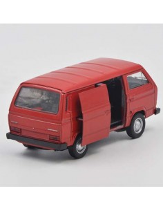 Volkswagen Transporter 3 rojo Escala 1:36 2
