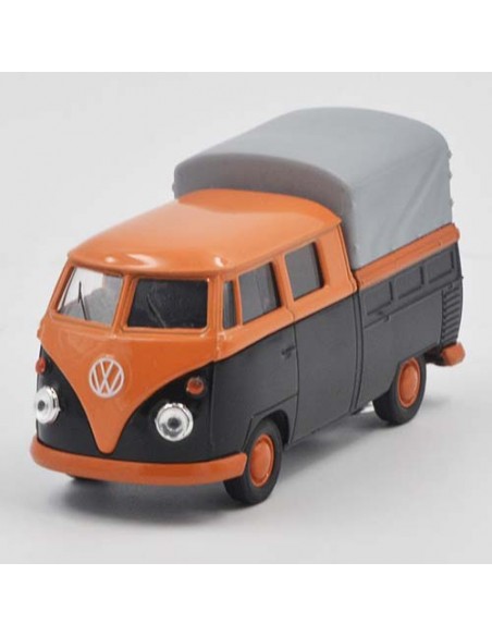 Volkswagen combi doble cabina carga nar/negro - Escala 1:38 - Artículos de colección