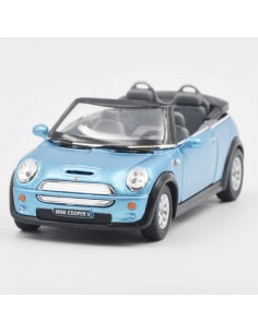 Mini cooper cabrio azul - Carros de colección