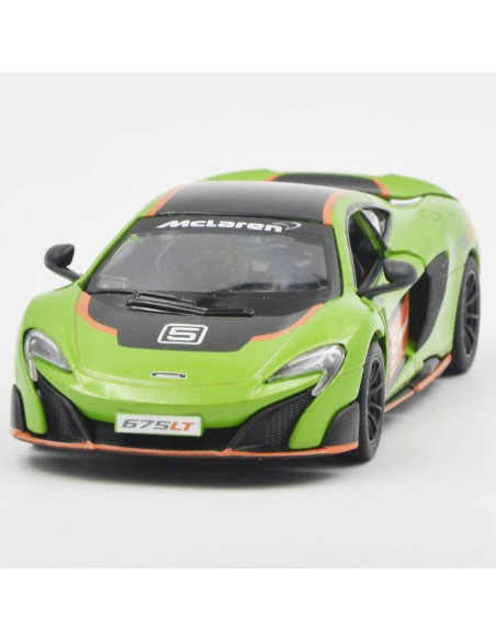 Mclaren 675 LT verde  -Escala 1:36 - Artículos de colección