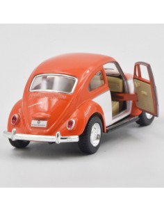 Volkswagen Bettle naranja blanco Escala 1:32- Artículos de colección 2