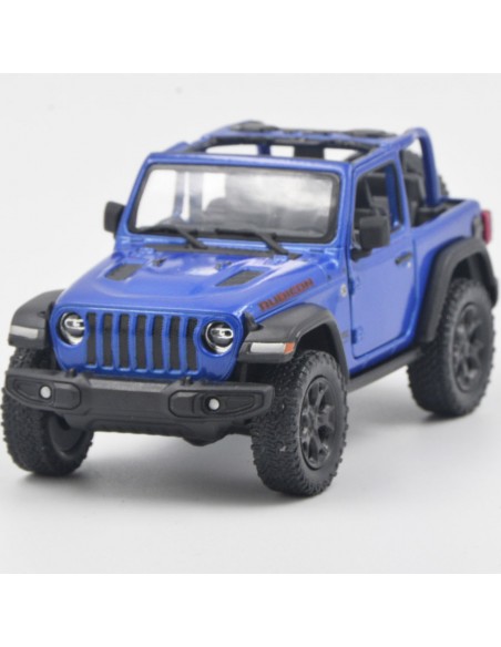 Jeep Wrangler descapotado azul Escala 1:34 - Carros de colección