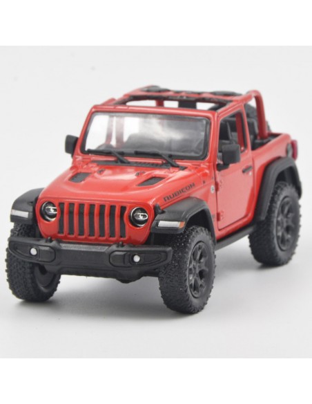 Jeep Wrangler descapotado rojo Escala 1:34 - Carros de colección