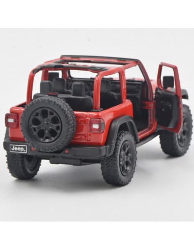 Jeep Wrangler descapotado rojo Escala 1:34 - Carros de colección