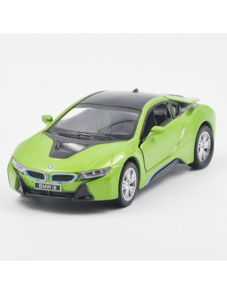 BMW i8 verde  Escala 1:36  - Carros de colección
