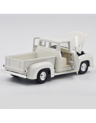 Ford F-100 pickup 1955 Blanco - Escala 1:24- Artículos de colección