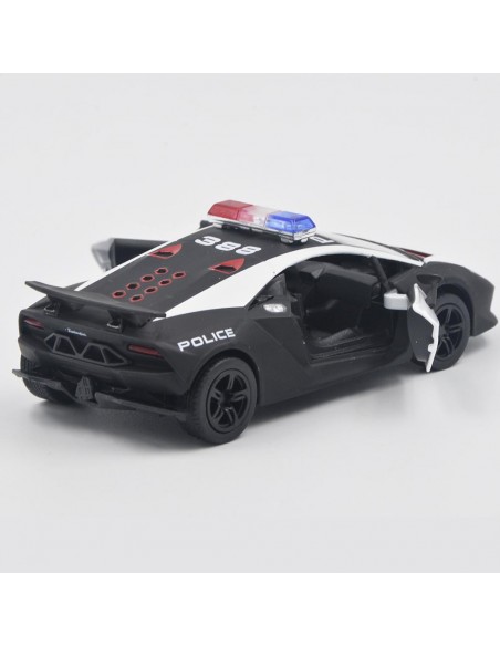 Lamborghini sesto elemento Police Negro - Escala 1:38 - Artículos de colección