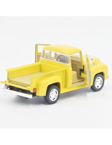 ford f100 pickup 1956 amarillo - Escala 1:38  - Carros de colección