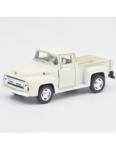 ford f100 pickup 1956 crema - Escala 1:38  - Carros de colección