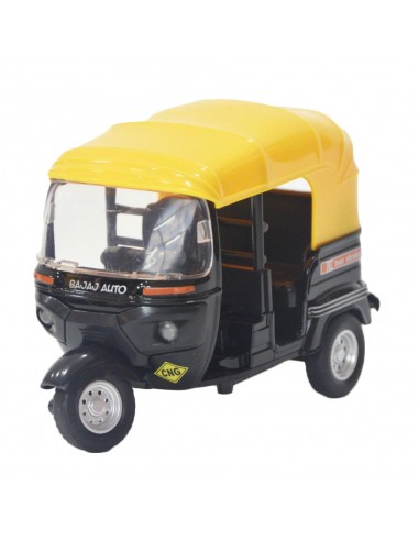 Tuk Tuk negro - Moto carro a escala - Carros de colección